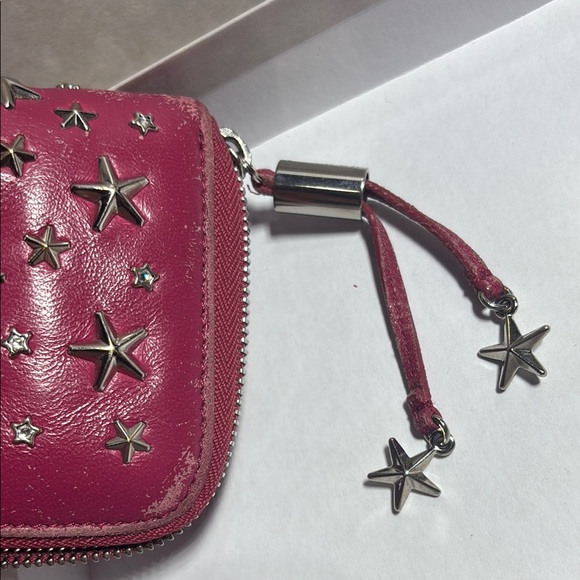 FULL INCLUSION-Jimmy Choo Red Star-Embellished Wallet - Picture 4 of 16